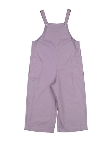 Babe And Tess Babies' Babe & Tess Toddler Girl Overalls Purple Size 4 Cotton, Elastane