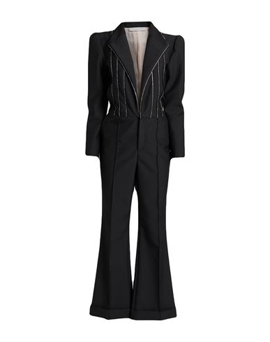 Philosophy Di Lorenzo Serafini Woman Jumpsuit Black Size 4 Virgin Wool, Polyester