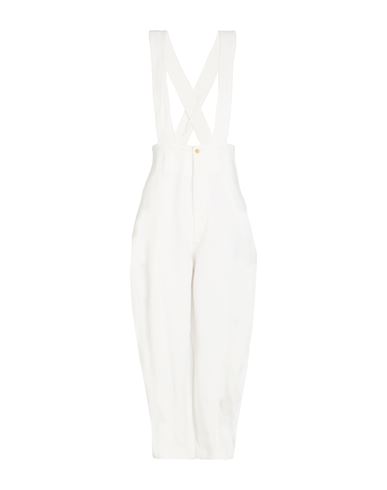 Comme Des Garçons Woman Overalls White Size L Polyester In White