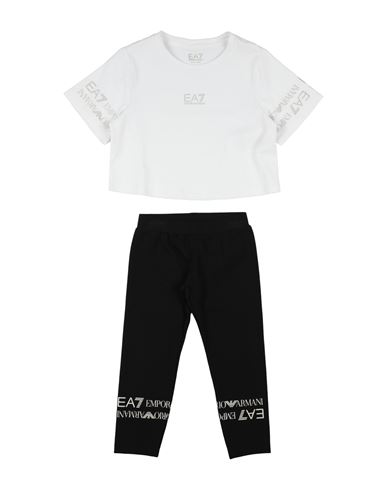 Ea7 Toddler Girl Co-ord White Size 6 Cotton In White