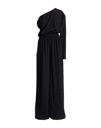 Rick Owens Woman Jumpsuit Black Size 4 Acetate, Silk