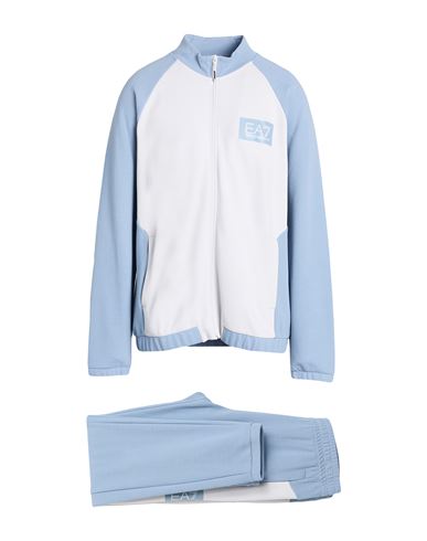 Ea7 Man Tracksuit Light Grey Size 3xl Cotton, Polyester In Gray