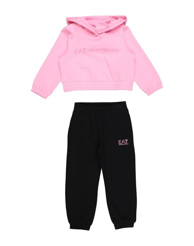 Ea7 Toddler Girl Tracksuit Pink Size 6 Cotton, Elastane In Pink