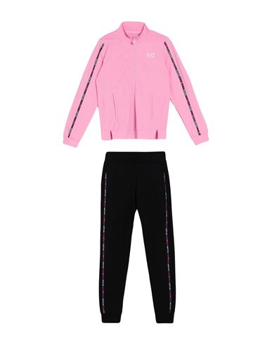 Ea7 Toddler Girl Tracksuit Fuchsia Size 6 Cotton, Elastane In Pink
