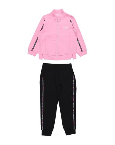 Ea7 Toddler Girl Tracksuit Pink Size 6 Cotton, Elastane In Pink