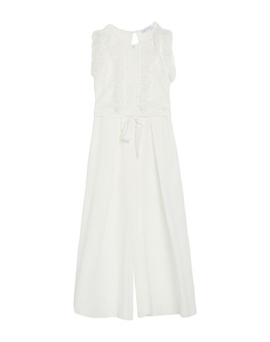 MONNALISA MONNALISA TODDLER GIRL JUMPSUIT WHITE SIZE 6 POLYESTER, POLYAMIDE 