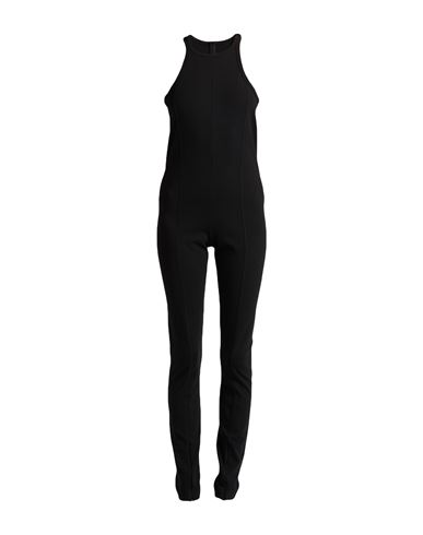 Erika Cavallini Woman Jumpsuit Black Size L Viscose, Polyamide, Elastane