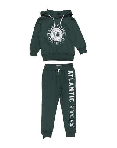 Atlantic Stars Toddler Boy Tracksuit Dark Green Size 6 Cotton In Green