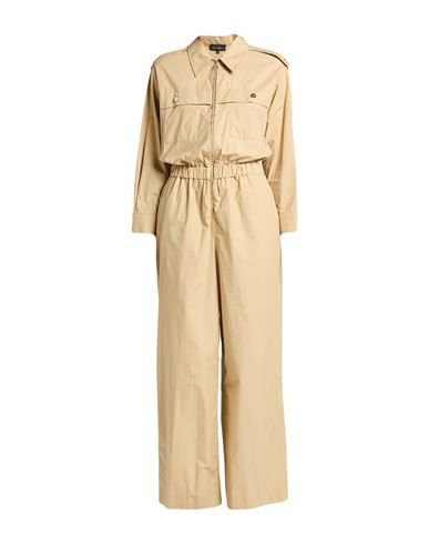 Luisa Spagnoli Woman Jumpsuit Beige Size L Cotton