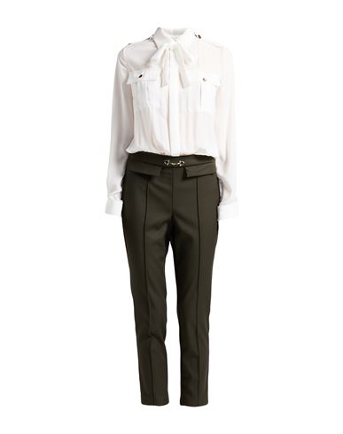 Cristinaeffe Woman Jumpsuit Military Green Size Xs Polyester, Viscose, Elastane In Brown