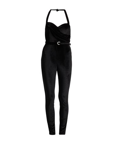 Cristinaeffe Woman Jumpsuit Black Size L Polyester, Elastane In Black