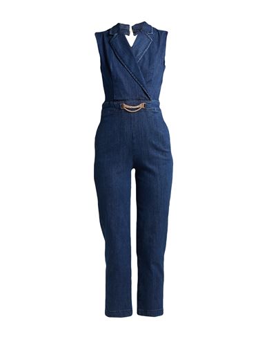 Liu •jo Woman Jumpsuit Blue Size 32 Cotton, Polyester, Elastane In Brown