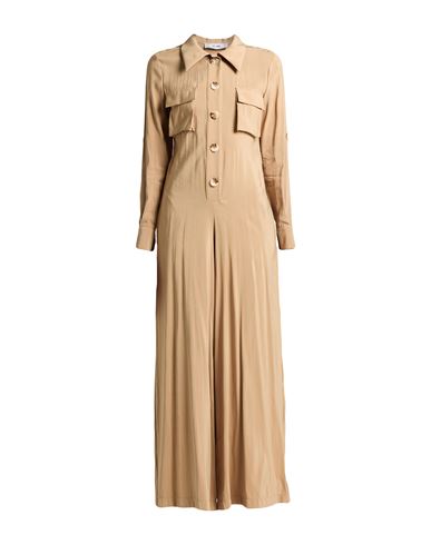 Jijil Woman Jumpsuit Camel Size 10 Viscose, Polyester In Brown