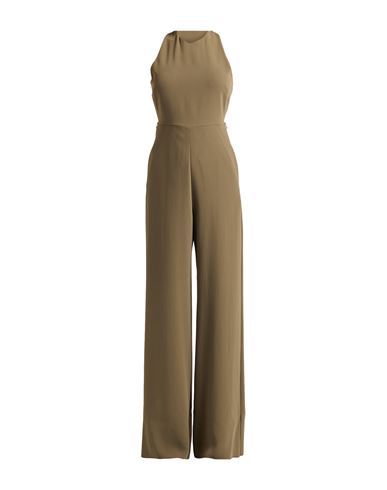 Max Mara Woman Jumpsuit Military Green Size 10 Triacetate, Polyester