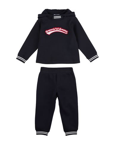Emporio Armani Toddler Boy Tracksuit Navy Size 3 Cotton, Polyester, Elastane In Black