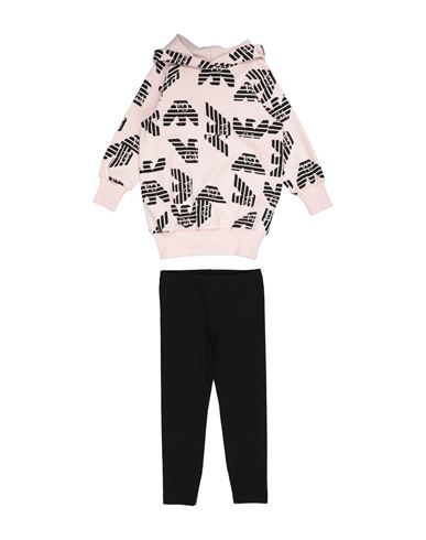 Emporio Armani Toddler Girl Tracksuit Light Pink Size 6 Cotton, Elastane In Multi