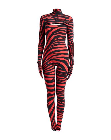 Dolce & Gabbana Woman Jumpsuit Red Size 8 Polyamide, Elastane, Silk In Red