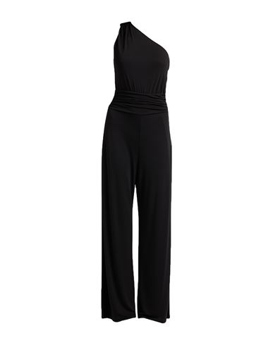 Iblues I Blues Woman Jumpsuit Black Size 8 Polyester, Elastane In Black