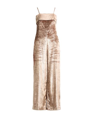 Peserico Woman Jumpsuit Sand Size 12 Polyester In Neutral