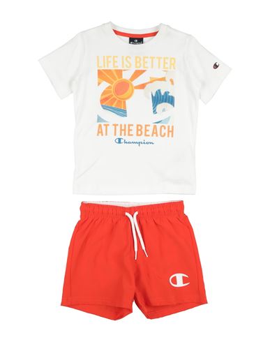 Champion Toddler Boy Tracksuit White Size 7 Cotton In White