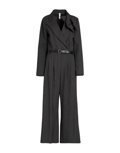Tensione In Woman Jumpsuit Grey Size S Polyester, Viscose, Elastic Fibres In Gray