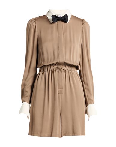 Max Mara Woman Playsuit Sand Size 8 Silk In Multi