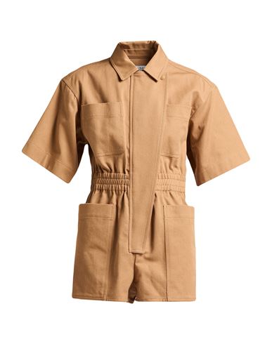 Max Mara Sfilata Woman Playsuit Camel Size 8 Cotton In Black