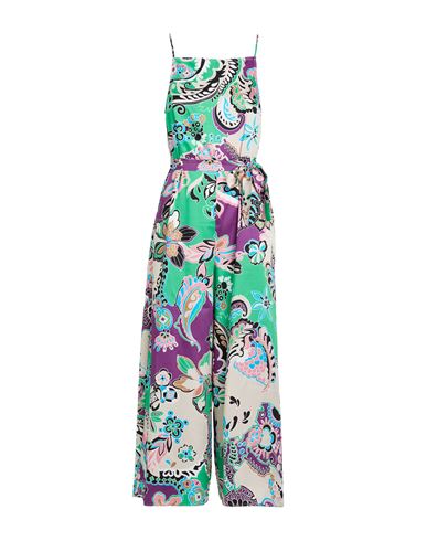 Emme By Marella Woman Jumpsuit Green Size 8 Polyester