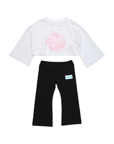 Ea7 Toddler Girl Tracksuit White Size 6 Cotton, Elastane In White