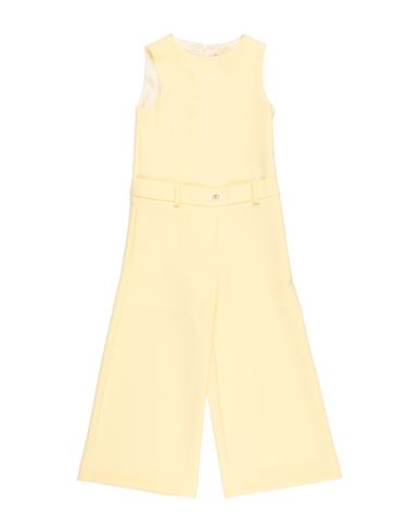 Elisabetta Franchi La Mia Bambina Toddler Girl Jumpsuit Pastel Yellow Size 4 Polyester In Yellow