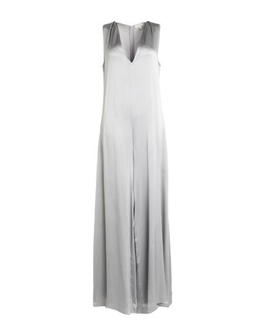 Antonelli Woman Jumpsuit Light Grey Size 6 Acetate, Silk In Silver