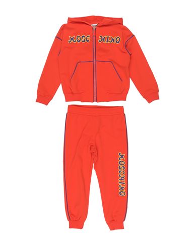 Moschino Kid Toddler Boy Tracksuit Orange Size 6 Cotton, Elastane In Red