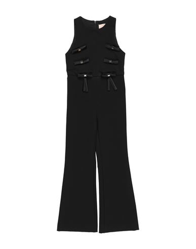 Elisabetta Franchi Babies'  La Mia Bambina Toddler Girl Jumpsuit Black Size 4 Polyamide, Elastane