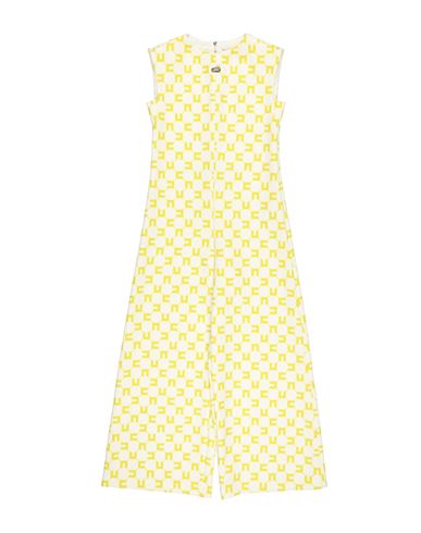 Elisabetta Franchi Babies'  La Mia Bambina Toddler Girl Jumpsuit Lime Green Size 4 Polyester, Elastane In Yellow
