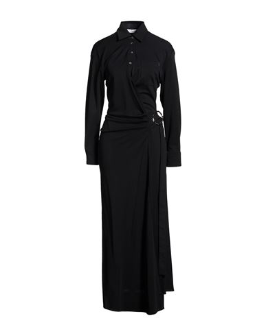 Rabanne Woman Maxi Dress Black Size 6 Viscose, Polyamide, Elastane