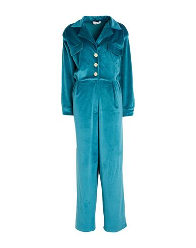 Gavroche Paris Woman Jumpsuit Deep Teal Size L Polyester, Elastane In Blue