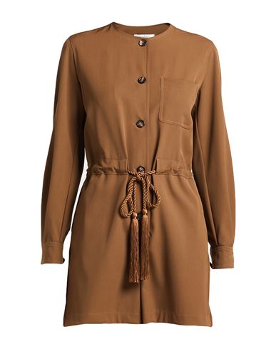 Max Mara Woman Jumpsuit Brown Size 6 Virgin Wool