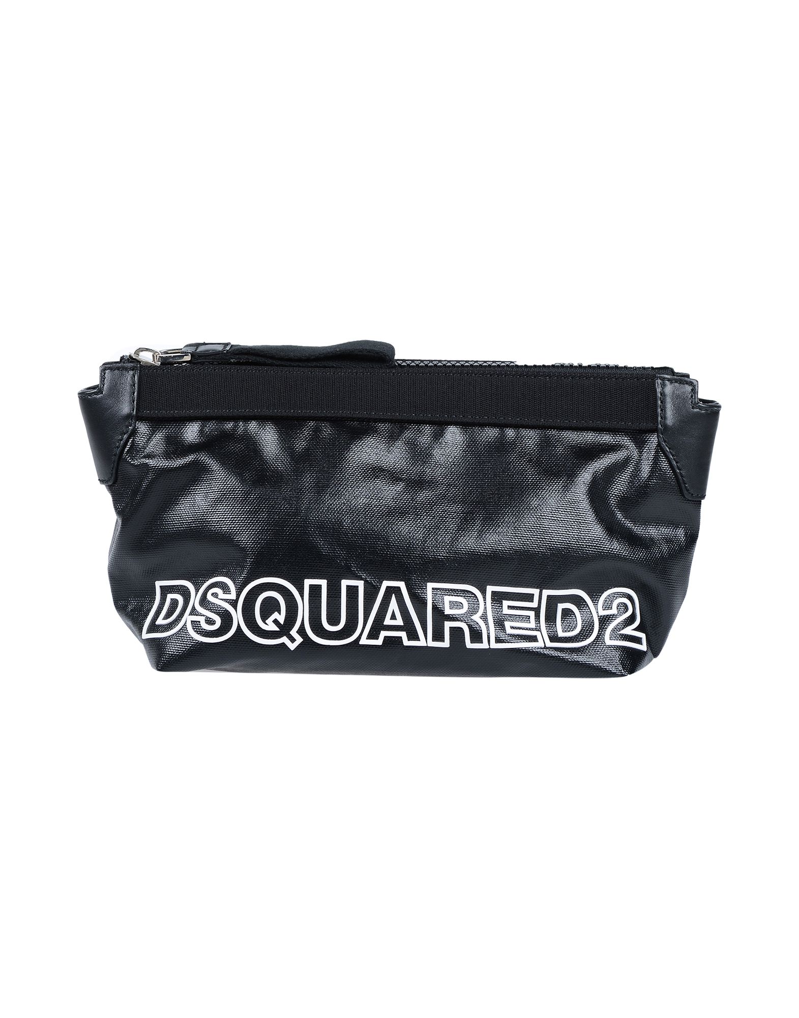 《セール開催中》DSQUARED2 メンズ ビューティーケース ブラック 紡績繊維