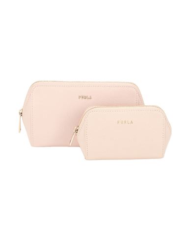 Electra M Cosmetic Case Set Woman Beauty case Light pink Size - Soft Leather