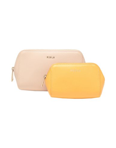 Electra M Cosmetic Case Set Woman Beauty case Yellow Size - Soft Leather