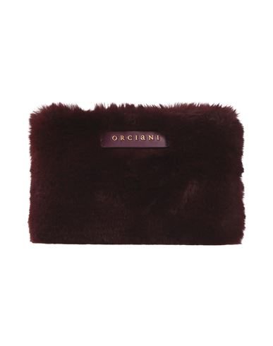Orciani Woman Handbag Plum Size - Textile Fibers, Leather In Purple