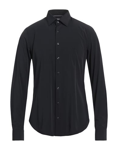 Michael Kors Mens Man Shirt Black Size 17 Nylon, Elastane