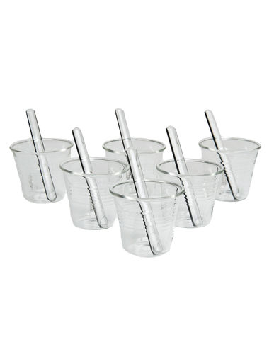 Taza y tacita Unisex Transparente -- Unisex