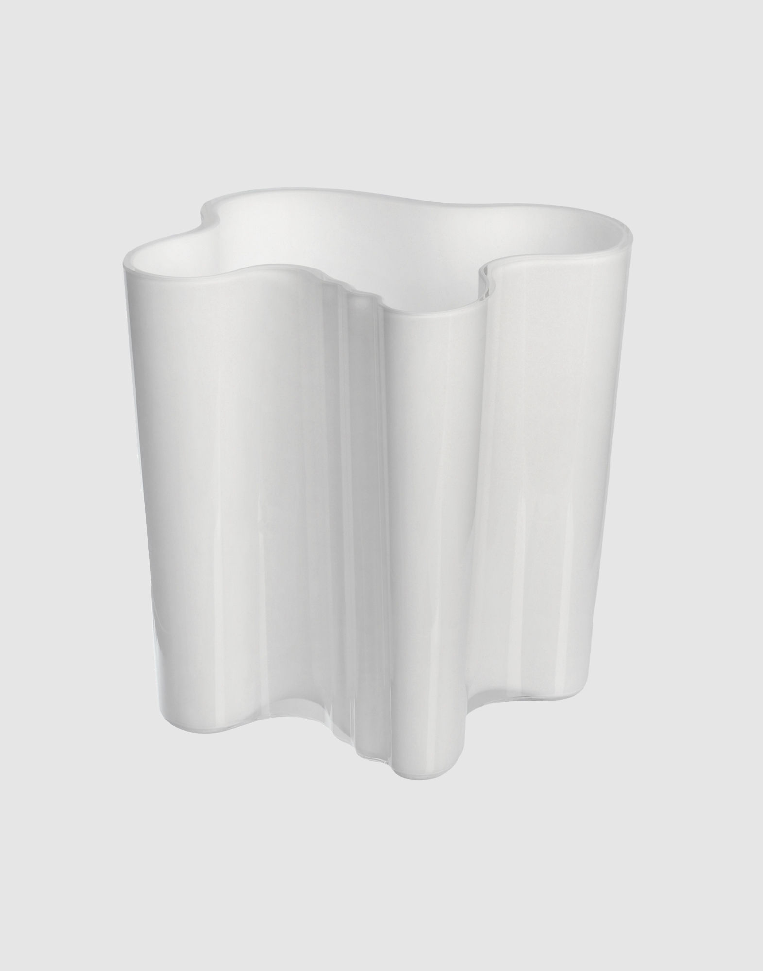 《送料無料》IITTALA Unisex ベース ホワイト ガラス Aalto Vase