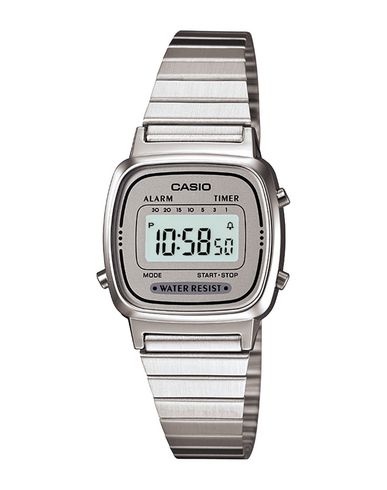 CASIO レディース 腕時計 グレー ステンレススチール