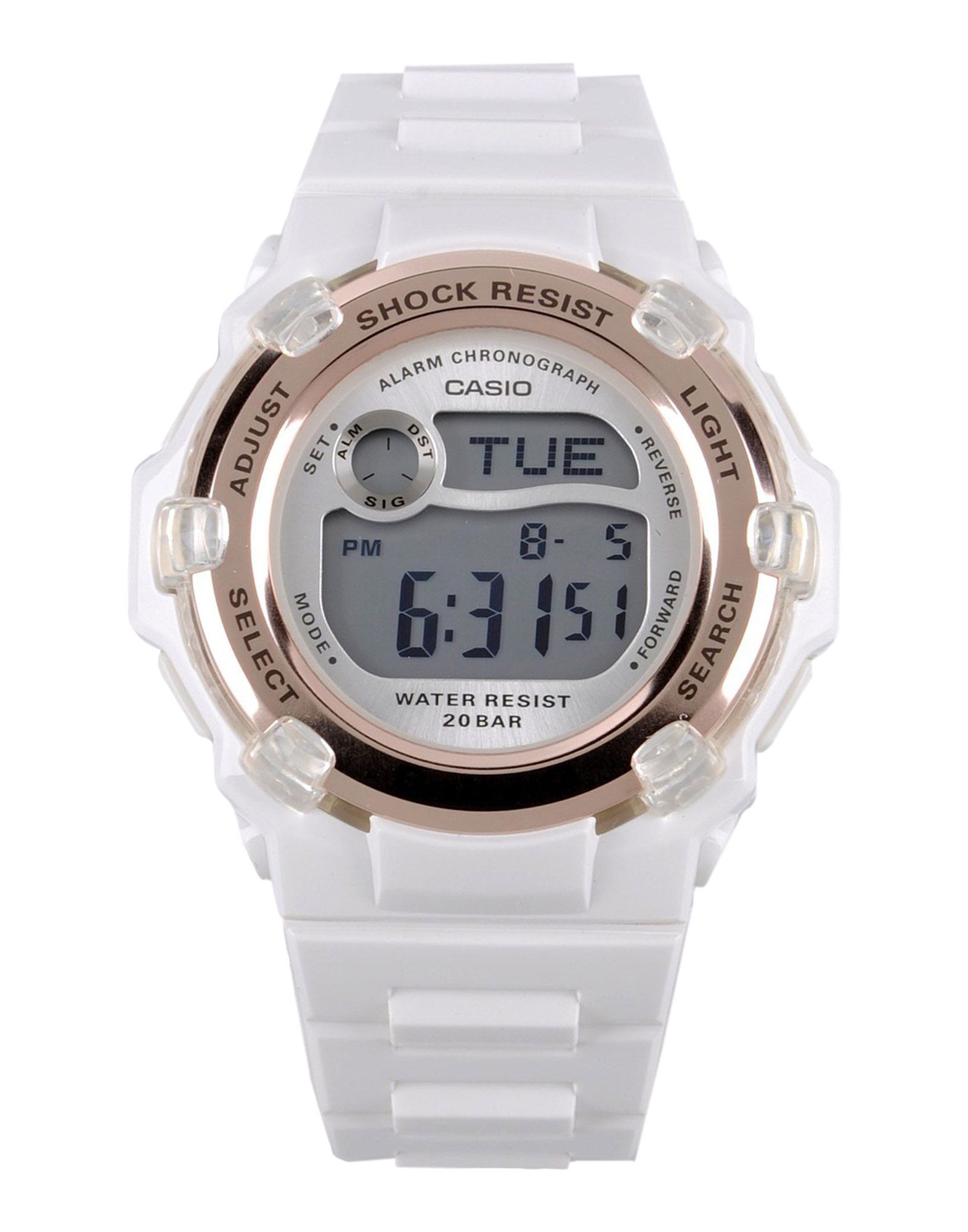 《送料無料》CASIO メンズ 腕時計 ホワイト ステンレススチール / ゴム