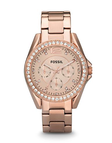 FOSSIL FOSSIL WOMAN WRIST WATCH ROSE GOLD SIZE - STAINLESS STEEL, CRYSTAL