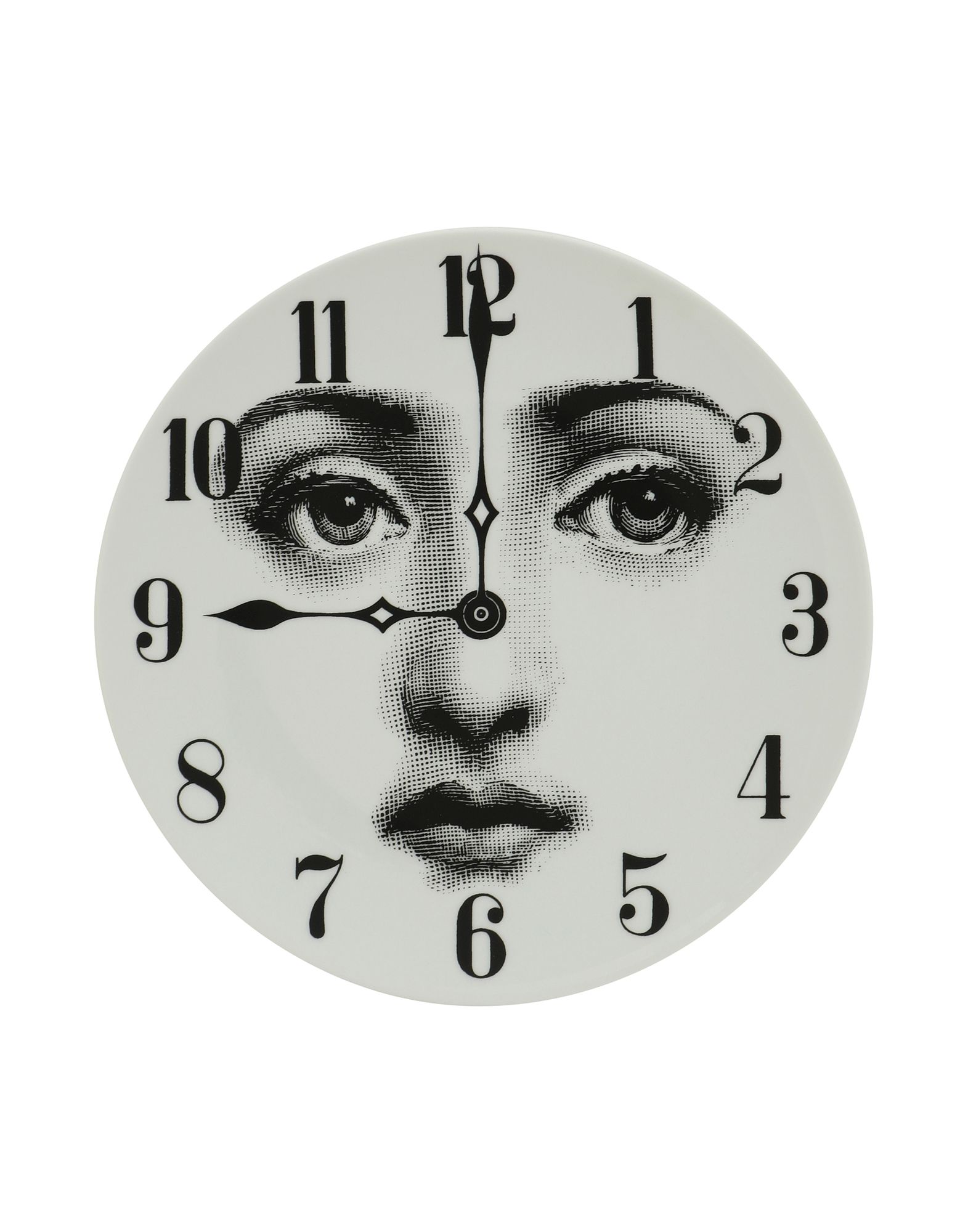 《送料無料》FORNASETTI Unisex オーナメンタルプレート ホワイト セラミック Tema e Variazioni n.74