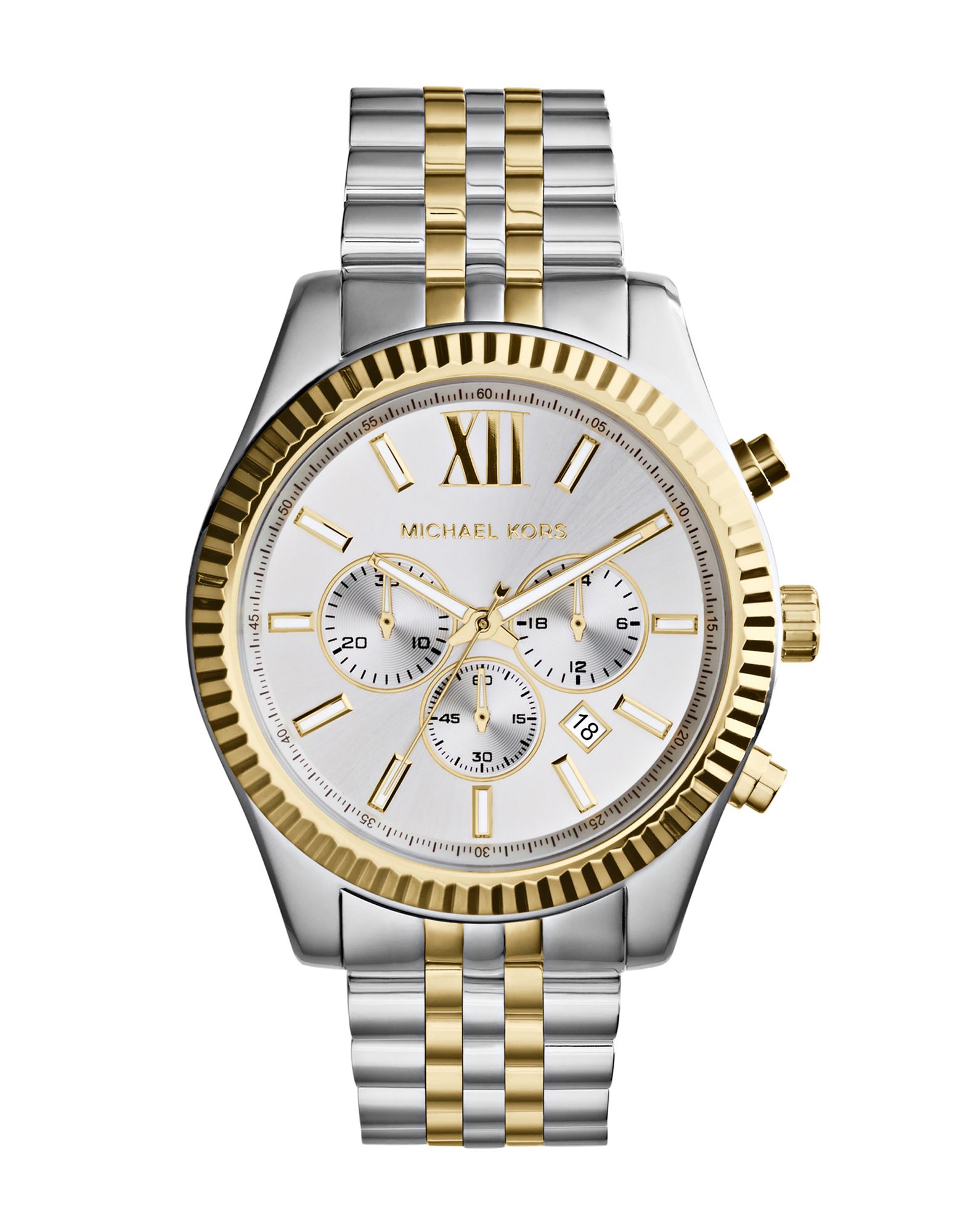 《期間限定 セール開催中》MICHAEL KORS メンズ 腕時計 シルバー ステンレススチール LEXINGTON