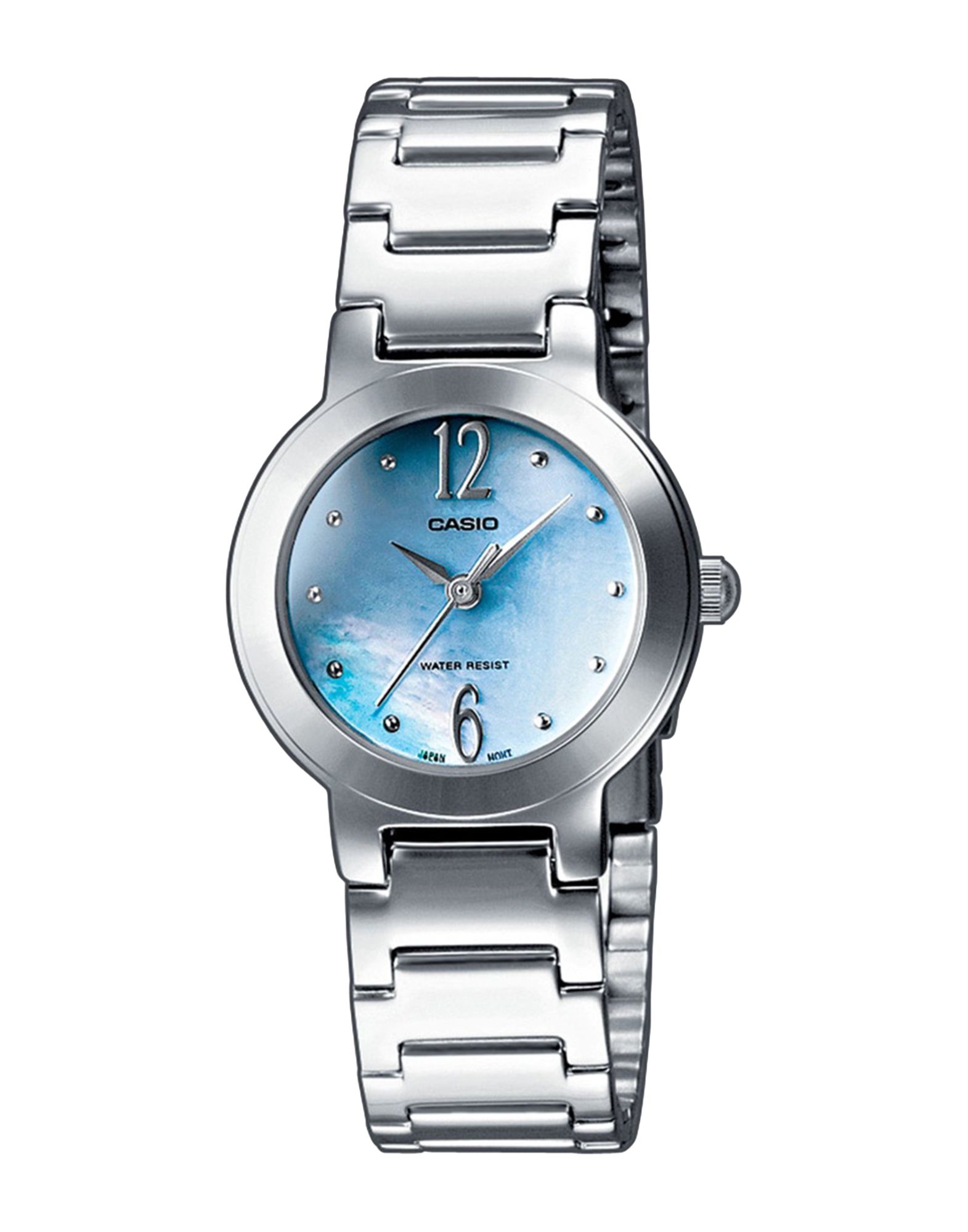 《送料無料》CASIO メンズ 腕時計 スカイブルー ステンレススチール